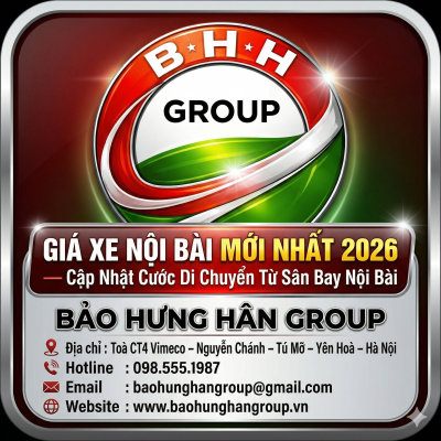 Giá Xe Nội Bài Mới Nhất 2026 — Cập Nhật Cước Di Chuyển Từ Sân Bay Nội Bài